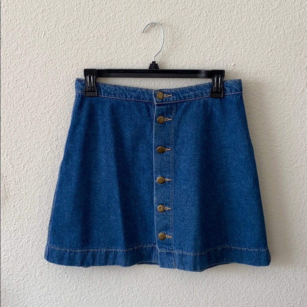 American Apparel denim mini skirt size M